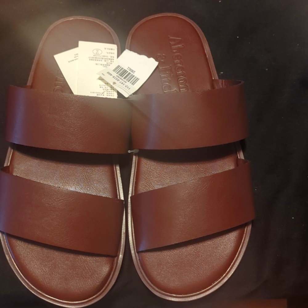 Abercrombie & Fitch Womens slides Size 7.5 / 8 / 8.5 / S Brown